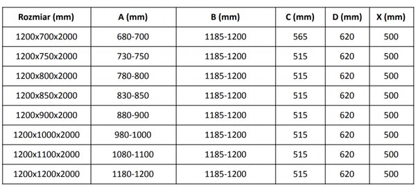 Mexen Velar L, tolóajtós zuhanykabin 120 x 90 cm, 8mm szürke üveg, fekete matt, 871-120-090-43-70
