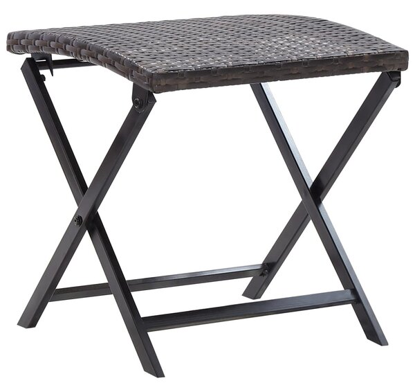 Barna összecsukható polyrattan ülőke