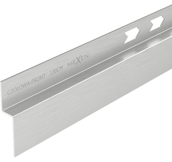 Mexen Line-B elülső zuhanytálca szegély 130 cm, inox - 181003130U