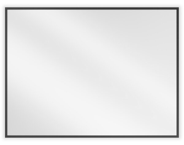 Mexen Loft téglalap alakú fürdőszobai tükör 80 x 60 cm, fekete keret - 9852-080-060-000-70