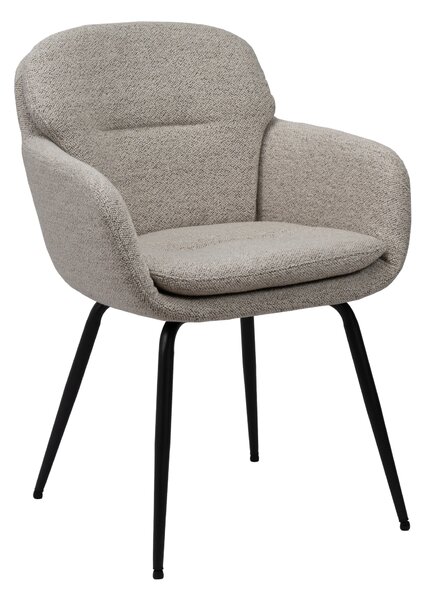 MAZZONI EXPORT GEORGIA Beige Latte (Monza 60 szövet) - MODERN KÁRPITOZOTT BOUCLÉ SZÉK NAPPALIBA/ÉTKEZŐBE/LOFT IRODÁBA