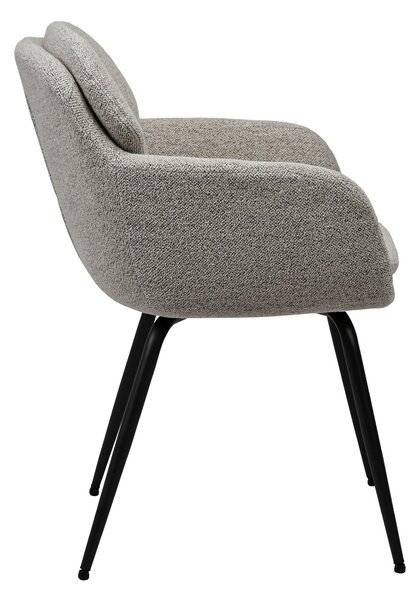 MAZZONI EXPORT GEORGIA Beige Latte (Monza 60 szövet) - MODERN KÁRPITOZOTT BOUCLÉ SZÉK NAPPALIBA/ÉTKEZŐBE/LOFT IRODÁBA