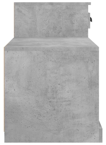 Betonszürke szerelt fa cipőszekrény 100 x 42 x 60 cm