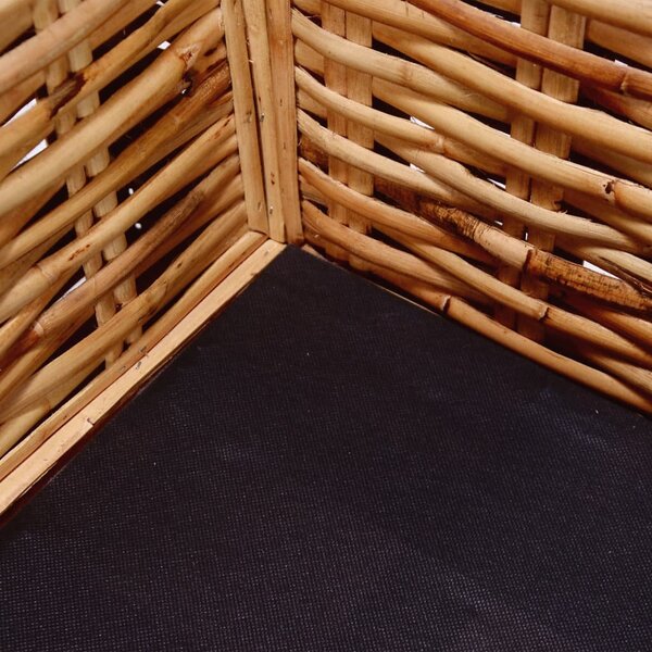 3-személyes természetes rattan kanapé