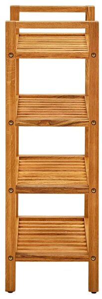 Tömör tölgyfa cipőtartó 4 polccal 50 x 27 x 80 cm