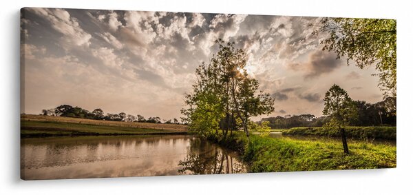 Természet kép sugarakkal (120x50 cm)