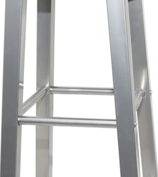 4 db ezüst és barna MDF bárszék