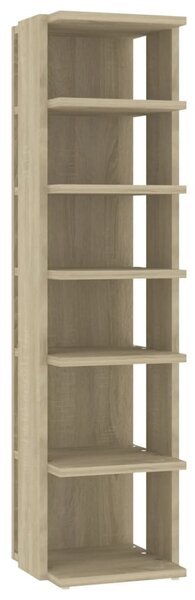 2 db sonoma tölgy színű cipősszekrény 27,5 x 27 x 102 cm