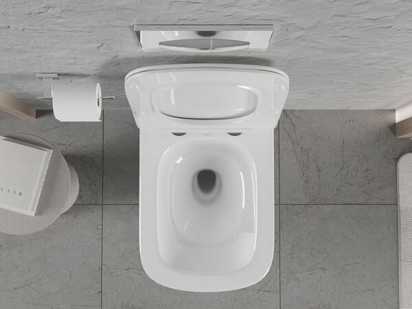 Mexen Riva Rimless Tornado WC csésze, fényes fehér - 3363XX00T