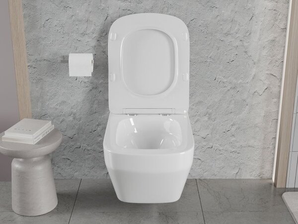 Mexen Riva Rimless Tornado WC csésze, fényes fehér - 3363XX00T
