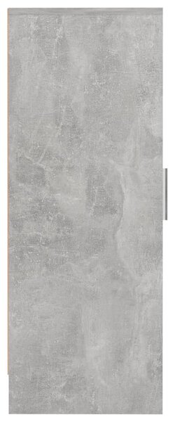 Betonszürke szerelt fa cipősszekrény 32 x 35 x 92 cm