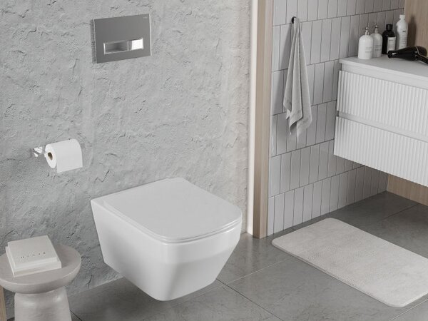 Mexen Riva Rimless Tornado WC csésze, fényes fehér - 3363XX00T