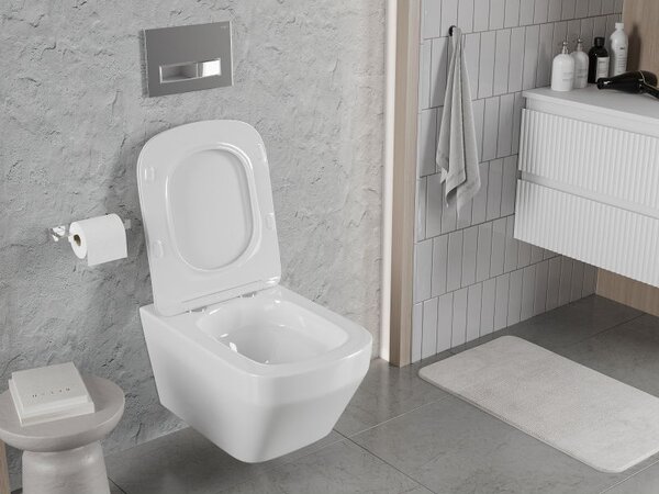 Mexen Riva Rimless Tornado WC csésze, fényes fehér - 3363XX00T