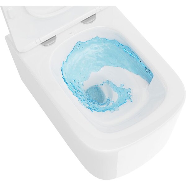 Mexen Vivo felakasztható Rimless Tornado WC perem nélküli, lassan leereszkedő duroplast ülőkével, fényes fehér - 30610200T