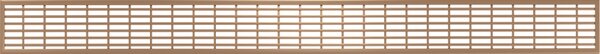 Mexen Flat M33 ereszcsatorna-takaró 50 cm, matt réz, 1C33050