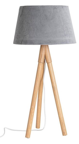 WALLAS II szürke szövet asztali lámpa