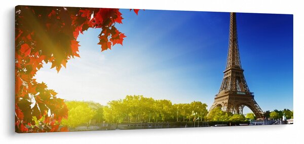 Kép - ősz Párizsban (120x50 cm)