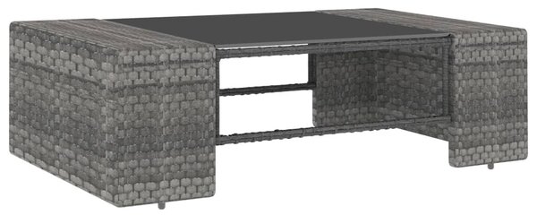8 részes szürke polyrattan kerti ülőgarnitúra