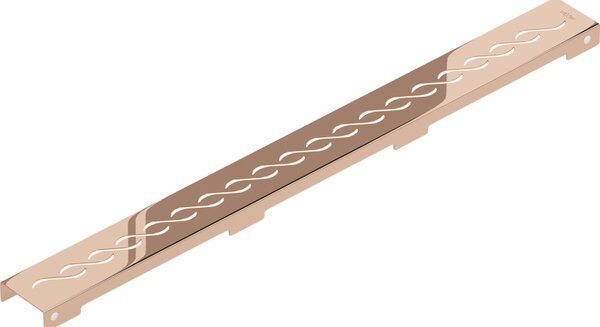 Mexen Flat, lineáris padlólefolyó 70 cm, rozéarany, 1623070