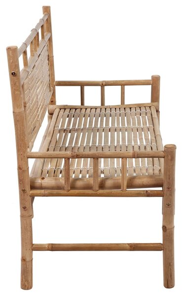 Bambusz kerti pad párnával 120 cm