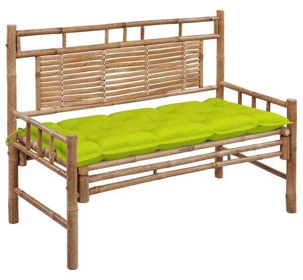 Bambusz kerti pad párnával 120 cm