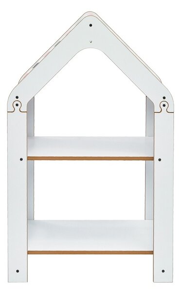 Montessori polc, Zoilen, mdf, fehér-rózsaszín, 57x34x70 cm