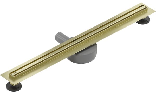 Mexen Flat 360° Slim zuhanylefolyó 50 cm, matt arany, 1A41050