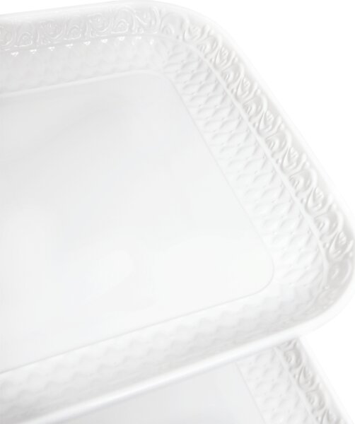 KONDELA Háromszintes tálaló állvány, fehér / fekete, DEDRA