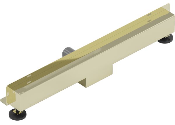 Mexen Flat Wall, fali zuhanyfolyóka 2 az 1-ben, 50 cm, fényes arany, 1530050