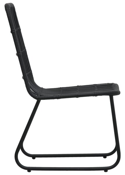 5 részes polyrattan és üveg kültéri étkezőgarnitúra
