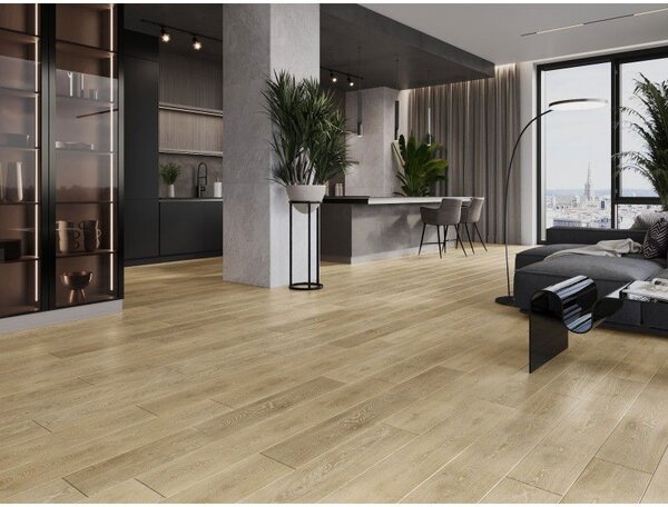 Mexen Alabama vinyl panelek 1227 x 187 mm LVT Dryback 2,5 mm, PVC aljzat, 4 V-Fuga, Tölgy - F1319-1227-187-255-4V1-01