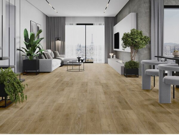 Mexen Alabama vinyl panelek 1227 x 187 mm LVT Dryback 2,5 mm, PVC aljzat, 4 V-Fuga, Tölgy - F1319-1227-187-255-4V1-01