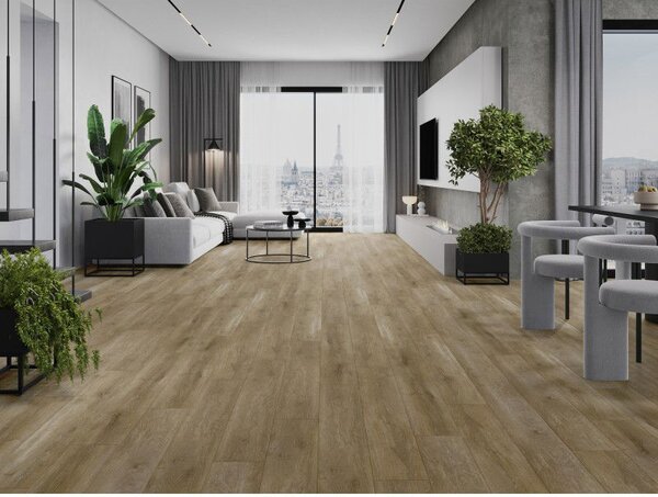 Mexen Clermont vinil panelek 1240 x 182 mm SPC 6,5 mm, IXPE aljzat 1,5 mm, 4 V-fuga, Tölgy - F1053-1240-182-505-4V1-01