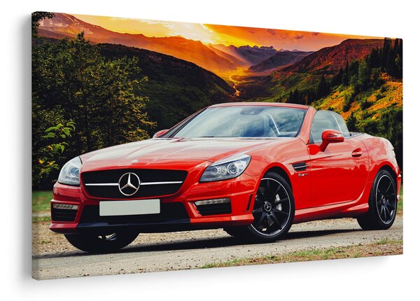 Kép - piros Mercedes (90x60 cm)