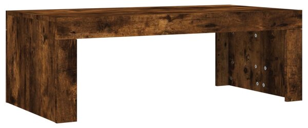 Füstös tölgy színű szerelt fa dohányzóasztal 102 x 50 x 36 cm
