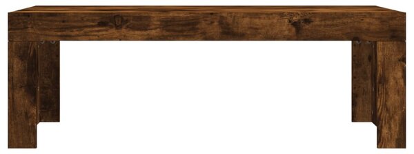 Füstös tölgy színű szerelt fa dohányzóasztal 102 x 50 x 36 cm