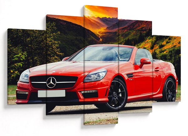Kép - piros Mercedes (150x105 cm)