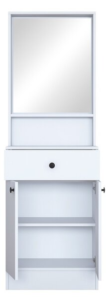 Fogas, Rockder, fehér melamin, 60x35.5x182.8 cm