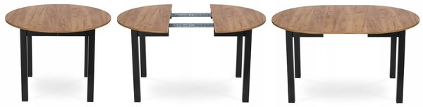 Okrúhly rozkladací stôl Harry 102-142 cm dub Craft| jaks