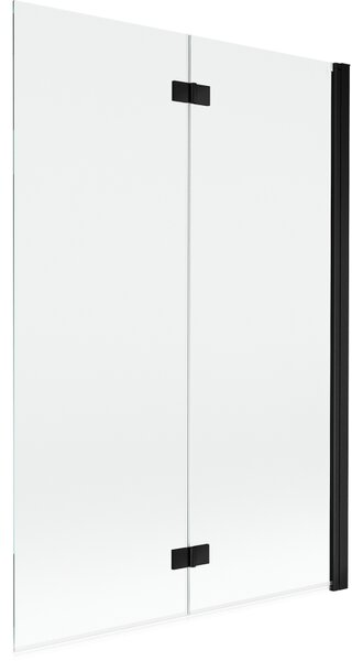 Mexen Mist 2-szárnyas zuhanyfal, jobbos 120 x 150 cm, átlátszó, fekete - 8A9-120-002-70-00-P