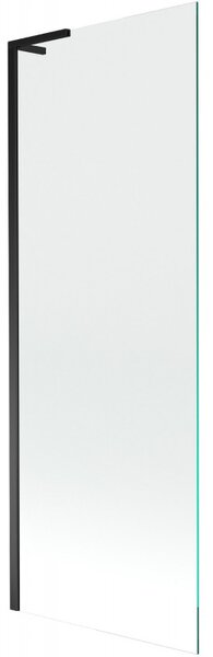 Mexen Next L, 1 szárnyú kádparaván 70 x 150 cm, 6mm átlátszó üveg, fekete profil, 895-070-000-03-00-70