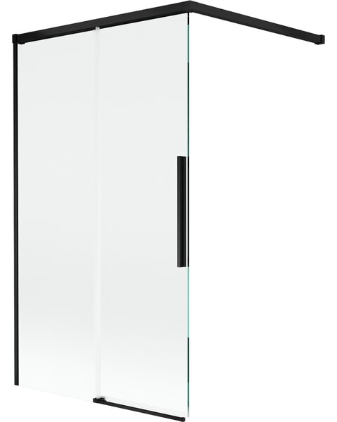 Mexen Rox kétszárnyú toló zuhanyfal 100 x 150 cm, átlátszó, fekete - 8C9-100-003-70-00