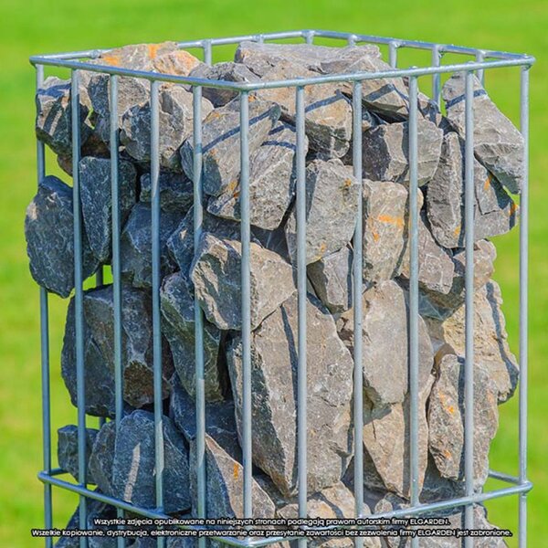 Acél gabion oszlop, Cube S, 60x25,5 cm