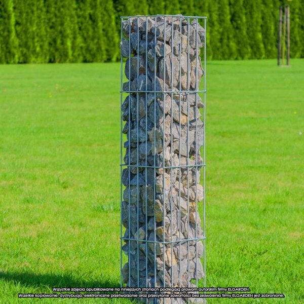 Acél gabion oszlop, Cube S, 60x25,5 cm