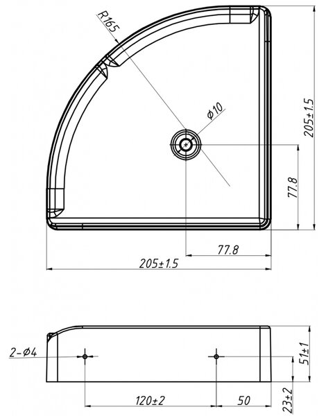 Mexen X-Wall-S sarok fali polc SMC 20,5 x 20,5 cm, fehér - 1901202005