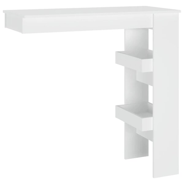 Fehér fatermék fali bárasztal 102 x 45 x 103,5 cm
