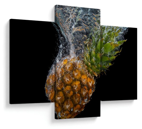 Ananász a vízben képe (90x60 cm)