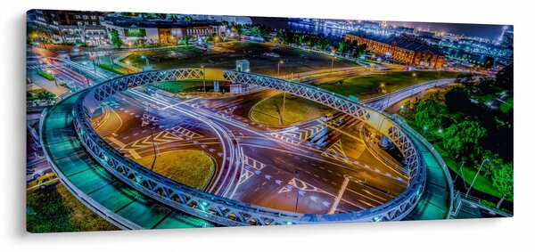 Kép - éjszakai panoráma (120x50 cm)