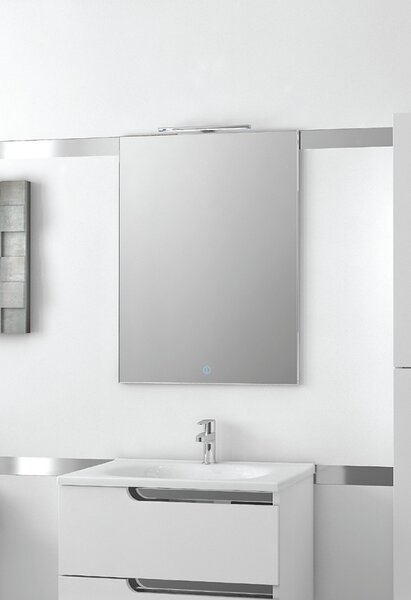 Piramida PERLA 60 G fürdőszobai tükör LED világítással - érintőkapcsolóval - 60 x 80 x 4 cm