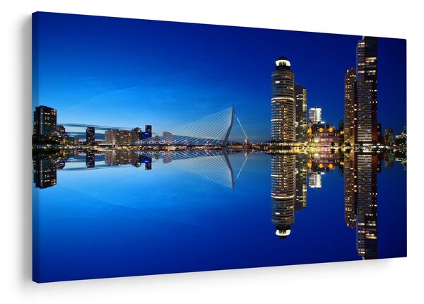 Kép - éjszaka Rotterdam (90x60 cm)